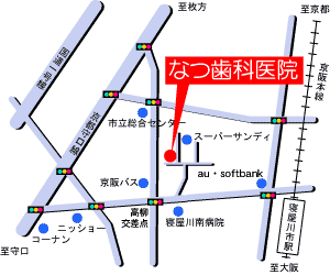 なつ歯科医院所在地地図